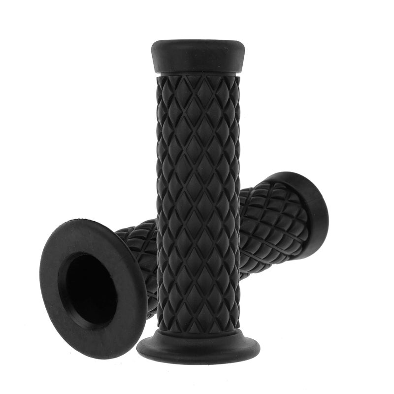 Coxotom Universal Motorcycle Handles Grips - Non Slip Rubber Motorcycle Grips for Harley Honda Yamaha Suzuki Kawasaki Dirt Bike (Black) - Image 1